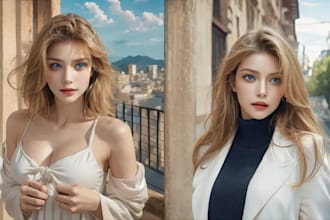 do 4k ultra realistic ai fashion, ai influencer, ai portrait, ai headshot videos