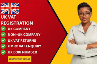 handle your UK vat registration for amazon, temu,ebay stores