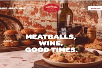 restaurant website eatery website, catering website cafe website bakery website