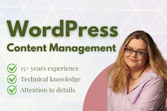 manage and post content on your wordpress website
