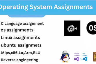 do operating system, c language assignments and projects