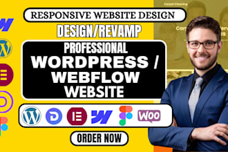 clone revamp wordpress website design webflow website redesign figma to webflow