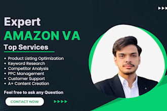 be your amazon account manager and virtual assistant amazon VA