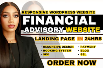 wordpress financial advisory website financial advisor planning website redesign