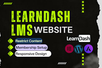 create wordpress lms website with learndash