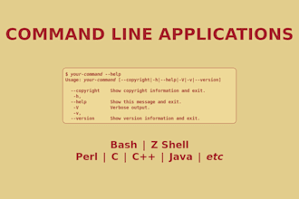 write command line applications