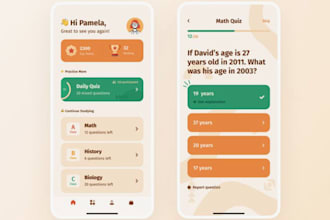 develop ai quiz app, educational app, kid learning app, ai quiz game