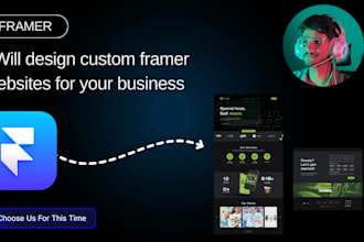 develop a custom framer website with animations