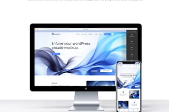 design, one page wordpress website or a landing page