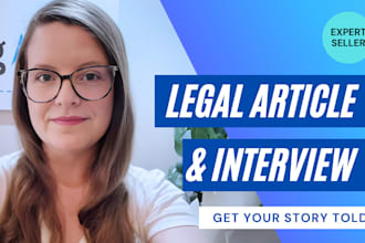 interview you about your legal challenges and write a professional article