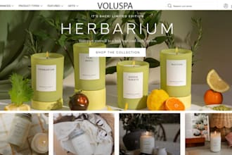 design candle shopify store handmade candle candle store scented candle website