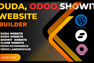 build odoo website, odoo ecommerce website, odoo duda website showit website,