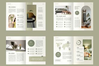 design company profile, brochure, catalog, booklet and lookbook