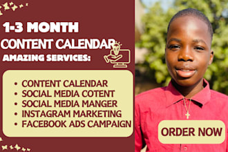 create an organized ecommerce and social media content calendar for your growth