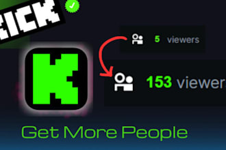 organic twitch promotion, kick promotion, to gain twitch and kick live viewers