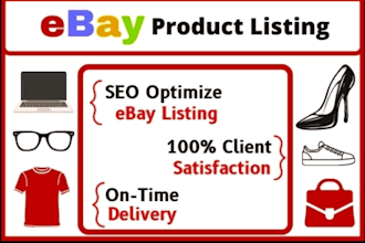 do ebay listing, ebay seo listing, ebay product listing, ebay lister