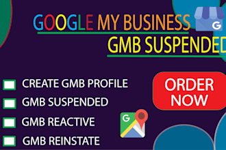 professionally reinstate your suspended gmb profile