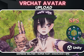 upload a vrchat avatar for you extra fast