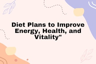 make a diet plan for you