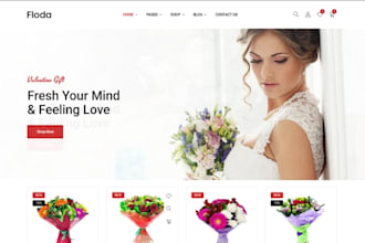 design top selling flower shopify store floral and flower store florist website