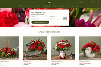 design top selling flower shopify store floral and flower store florist website