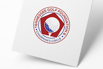 make modern professional elegant golf course logo design