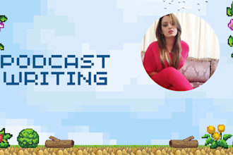 write SEO podcast show notes and episode script