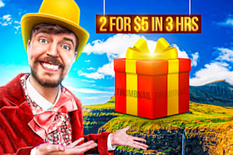 design viral youtube automation thumbnails like mr beast