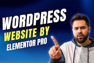 build wordpress website, business website design, elementor landing page design