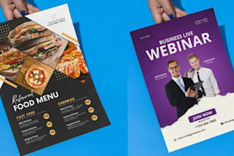 do custom business flyer, sports flyer, church flyer