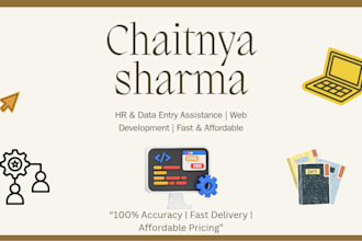 assist with HR tasks, basic web development, and data entry