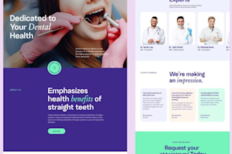 make a basic website and responsive landing page using wordpress and elementor