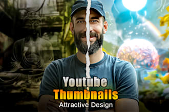 design an attractive youtube thumbnail for you