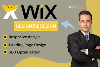 do wix website design or redesign, wix ecommerce, wix landing page