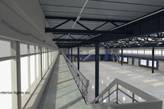 do 3d warehouse design, storage space, 3d commercial, depot store design