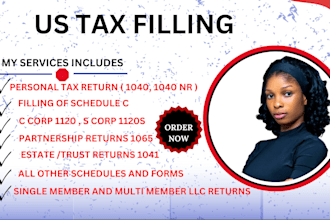 do US tax filing, US tax returns, llc tax, business tax 1120 5472 1040 cpa
