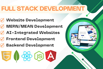 build website create custom website development full stack developer