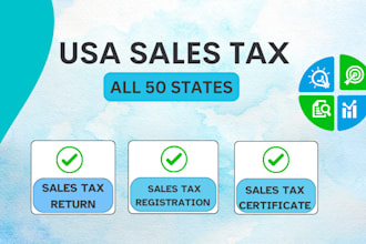 file sales tax return and registration of all 50 states