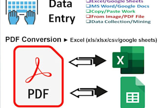 enter data, copy documents, and convert pdfs to word