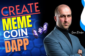 develop blockchain meme coin custom tokenomics token presale dapp solana sui evm