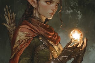 draw amazing d and d character for you