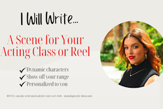 write a scene for your acting class or reel
