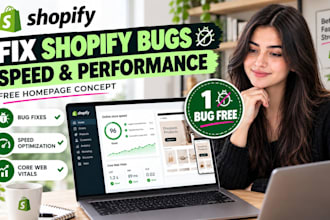 fix shopify bugs and improve store performance with 1 bug free