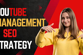 review, do SEO, and manage your youtube channel for growth