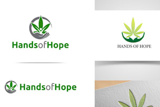 do custom cannabis weed marijuana logo design