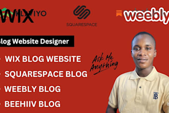 design beehiiv blog website squarespace blog website weebly wix bl0g website