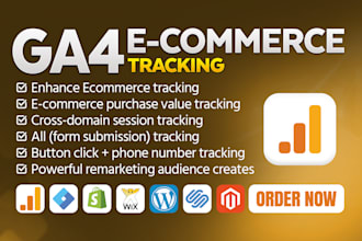 setup ga4 enhance ecommerce, lead form tracking via GTM for advance decisions