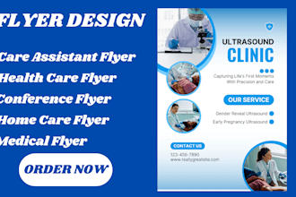do a medical flyer, health care dental flyer brochure design, soccer logo