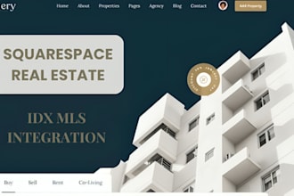 design squarespace real estate investor website realtor property idx mis website