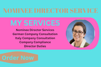 team provide your company full nominee director services in german and italy